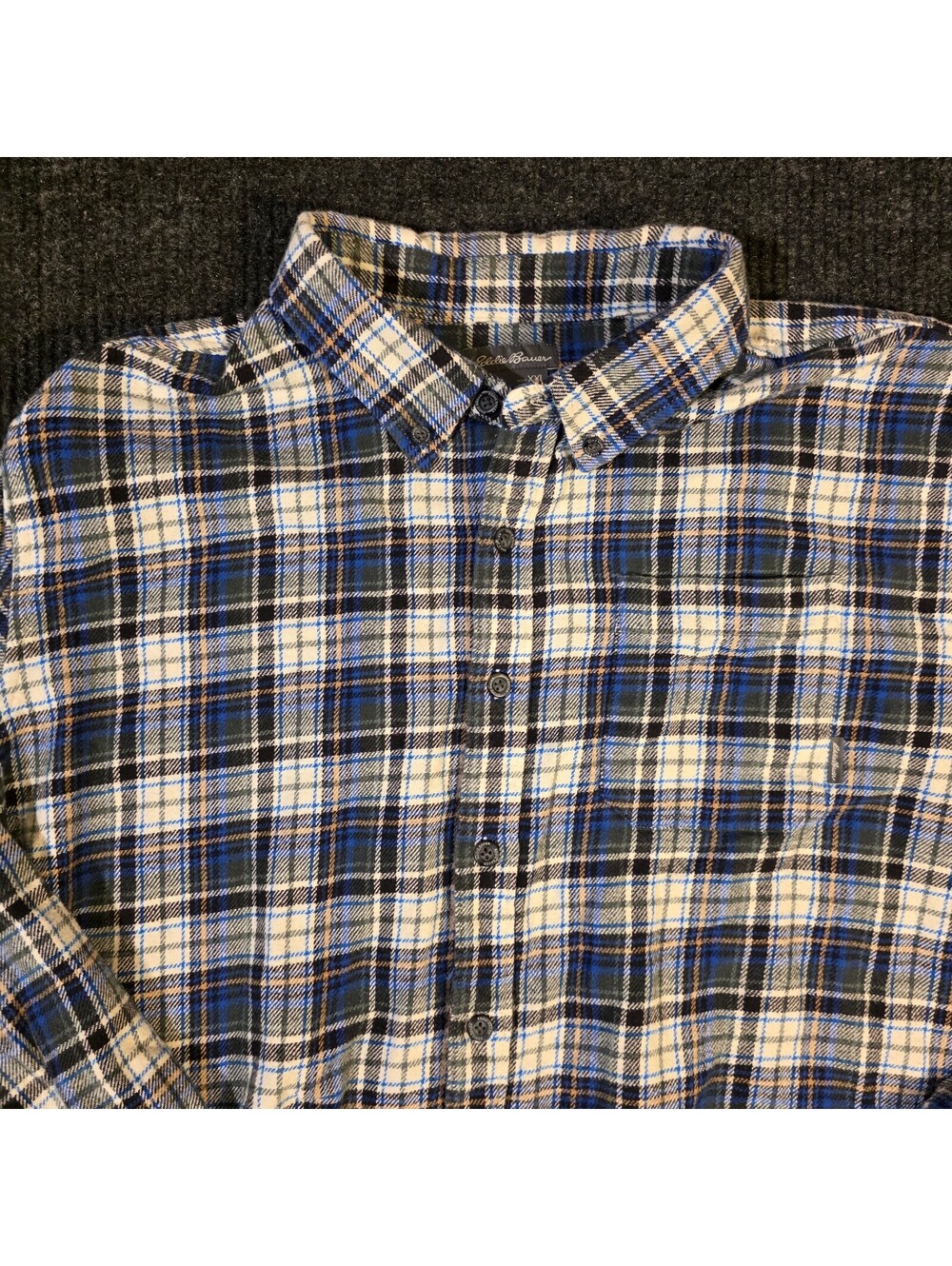 Eddie Bauer Men's XXL Plaid Button-Up Shirt